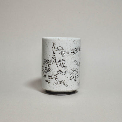 MINO WARE YUNOMI CHOUJUGIGA（鳥獣戯画）RED