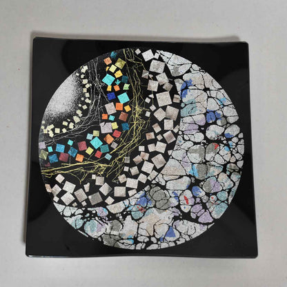 KINSAI GOLD LEAF GLASS ART GESSHOKU 15cm