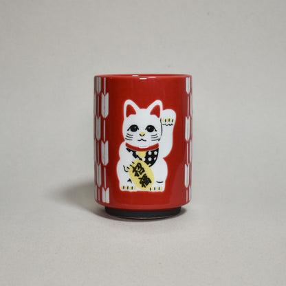 MINO WARE YUNOMI MANEKINEKO（招き猫）