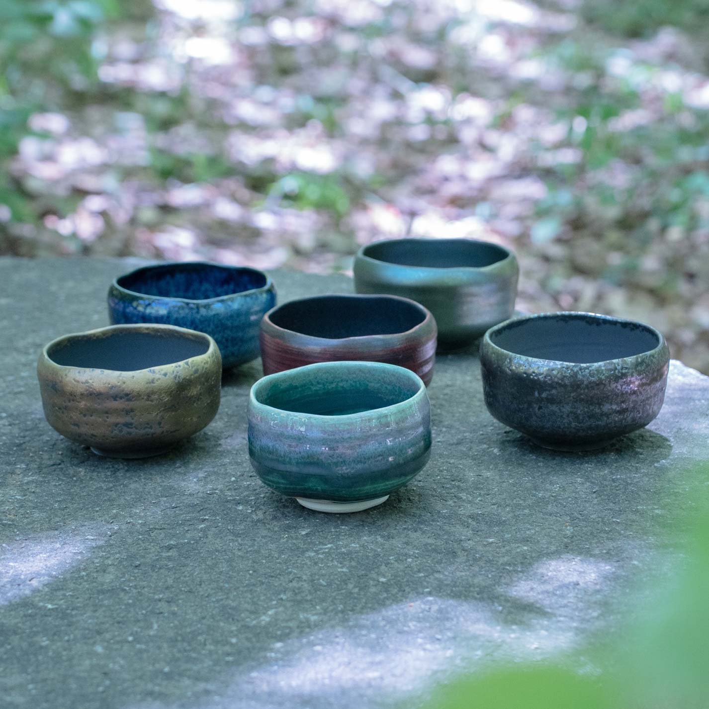 MINO WARE MATCHA BOWL 漆黒外赤刷毛巻き