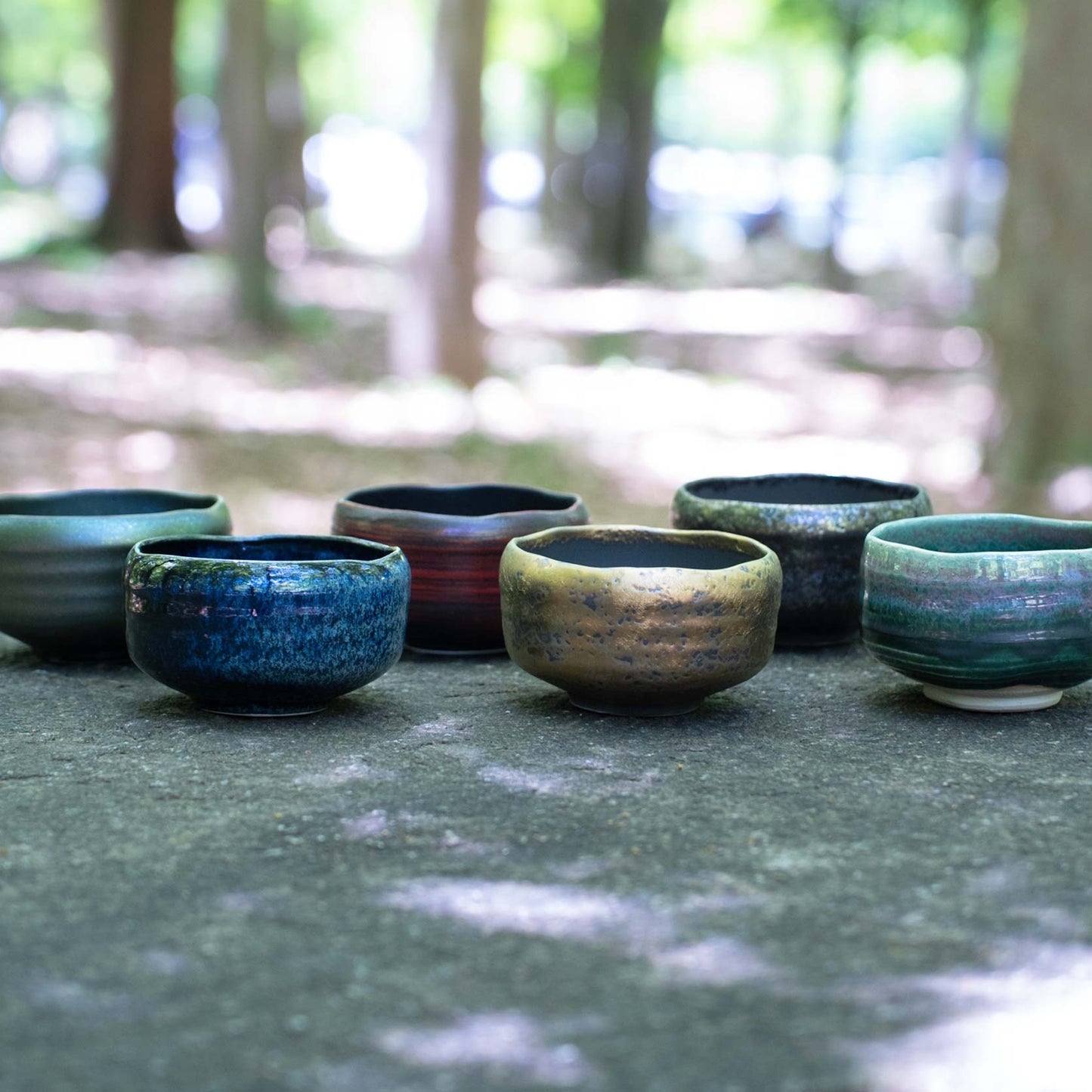 MINO WARE MATCHA BOWL 漆黒外赤刷毛巻き