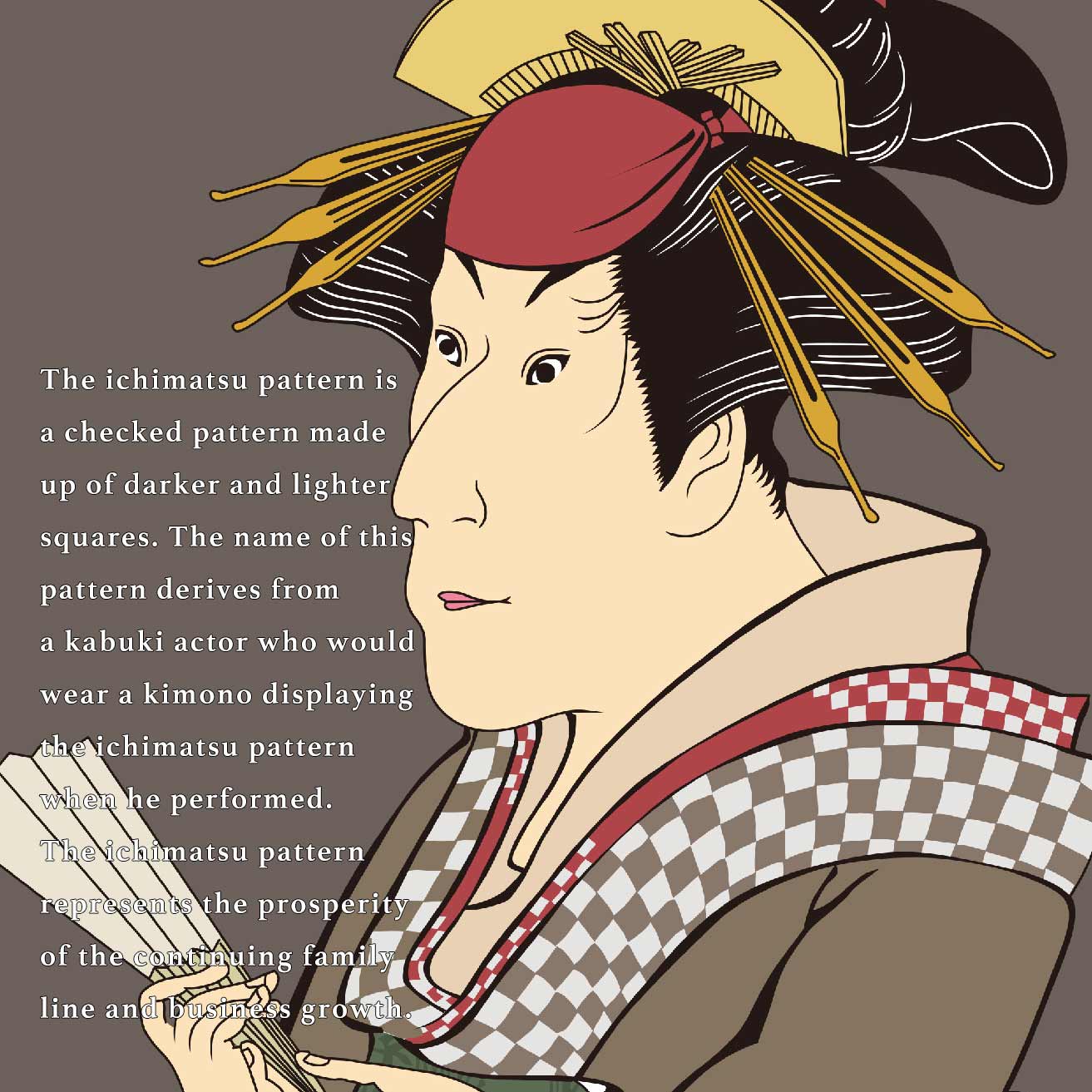 Happiness 市松模様 <Ichimatsu moyou> small